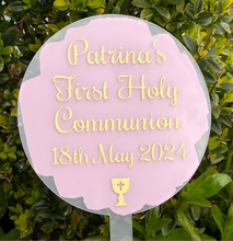Load image into Gallery viewer, Communion/Confirmation Acrylic Cake Topper