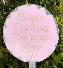 Load image into Gallery viewer, Communion/Confirmation Acrylic Cake Topper