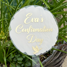 Load image into Gallery viewer, Communion/Confirmation Acrylic Cake Topper