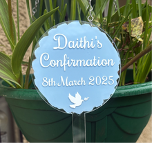 Load image into Gallery viewer, Communion/Confirmation Acrylic Cake Topper