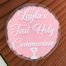 Load image into Gallery viewer, Communion/Confirmation Acrylic Cake Topper