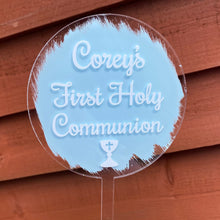 Load image into Gallery viewer, Communion/Confirmation Acrylic Cake Topper