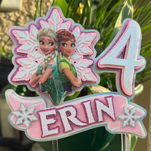 Load image into Gallery viewer, Elsa Frozen 3d cake topper
