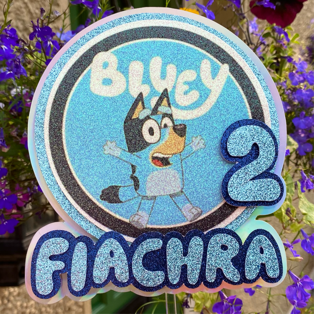 Bluey Layered Cake Topper