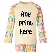 Load image into Gallery viewer, Rainbow Boho Pjs
