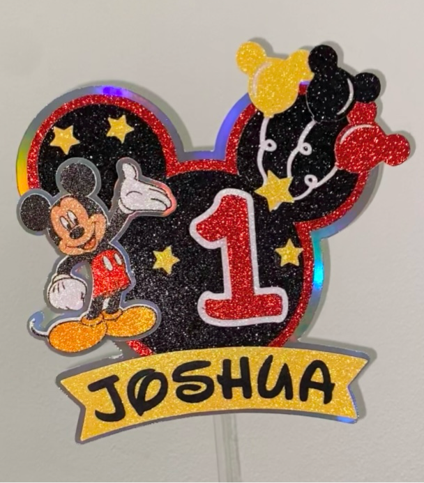 Mickey Balloons Cake Topper