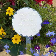 Load image into Gallery viewer, Anniversary Acrylic Cake Topper

