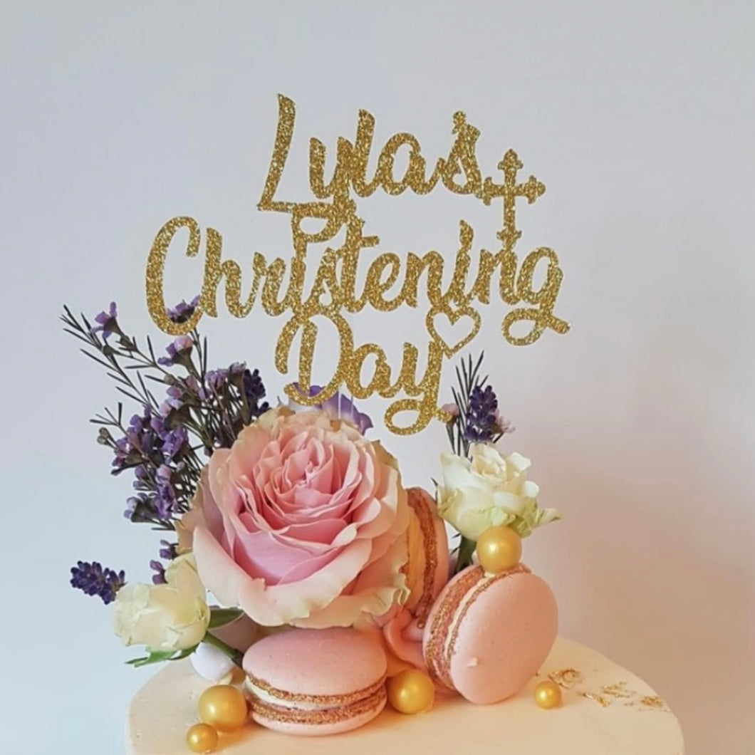Christening Cake Topper