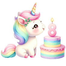 Load image into Gallery viewer, Unicorn Layered Cake Topper
