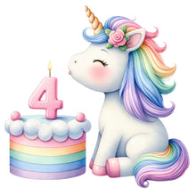 Load image into Gallery viewer, Unicorn Layered Cake Topper
