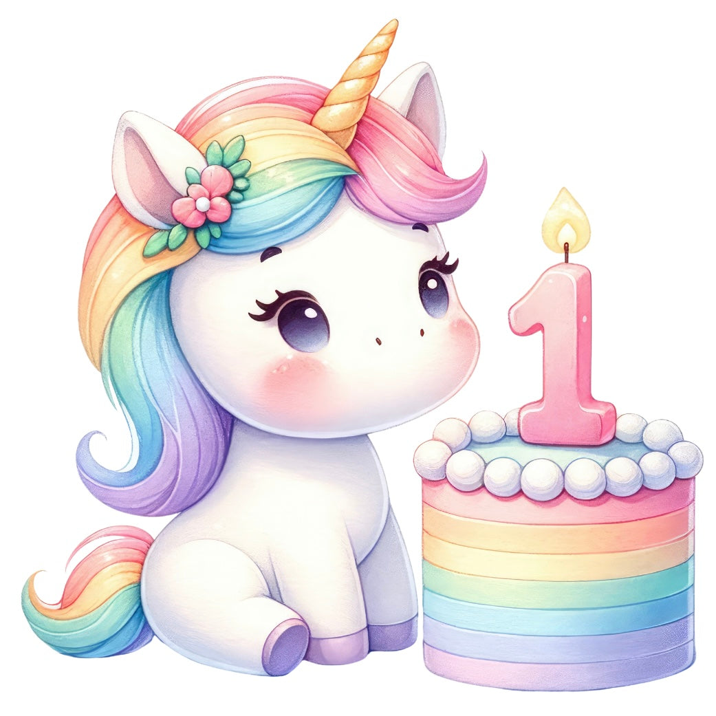 Unicorn Layered Cake Topper