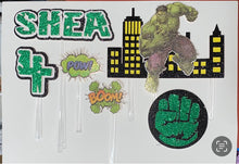 Load image into Gallery viewer, Hulk Cake Topper Set
