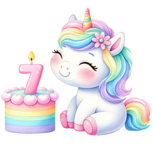 Load image into Gallery viewer, Unicorn Layered Cake Topper

