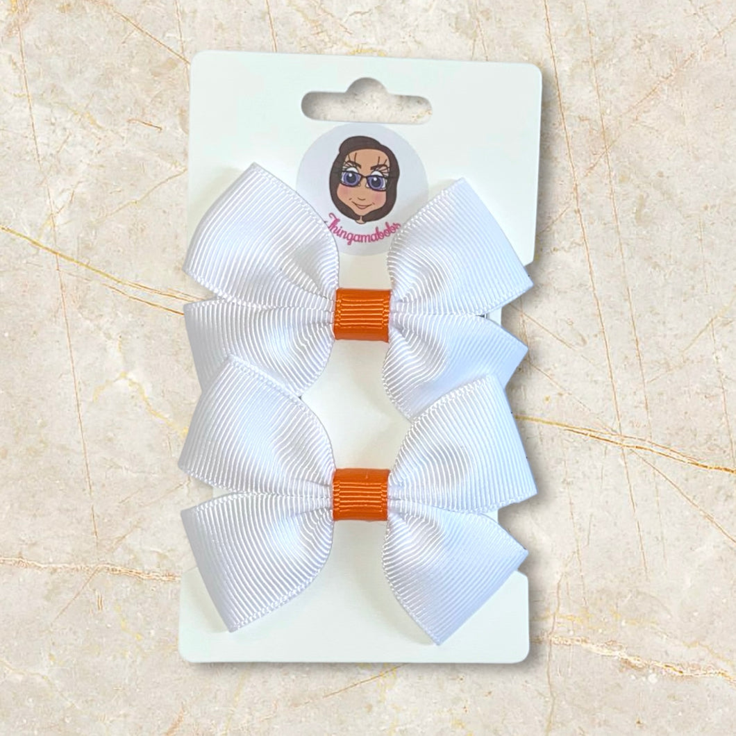 Small Armagh Double Tux White bows