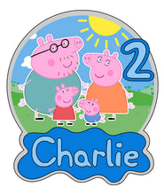 Load image into Gallery viewer, Peppa &amp; Family Cake Topper
