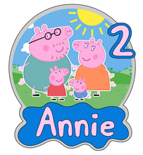 Load image into Gallery viewer, Peppa &amp; Family Cake Topper
