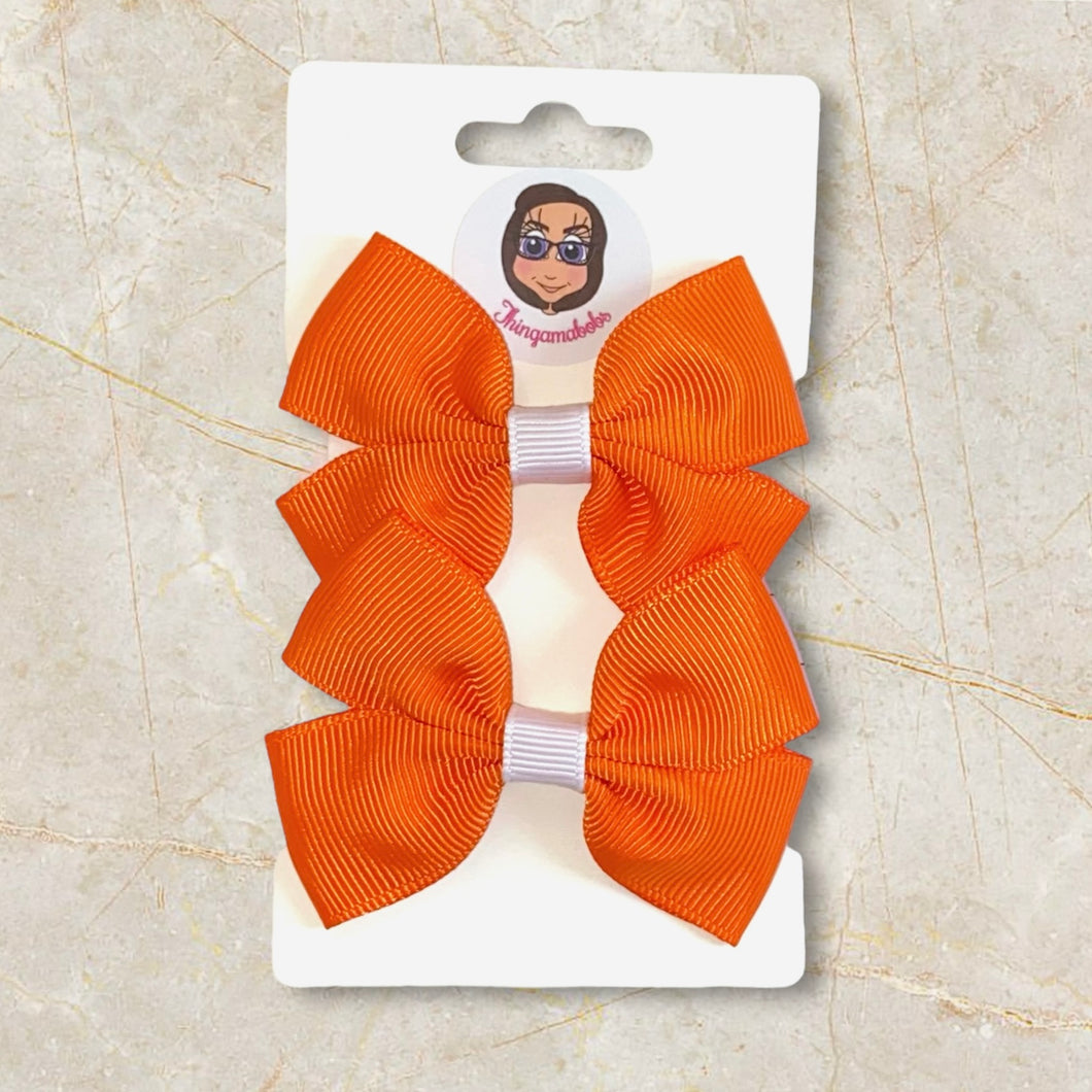 Small Armagh Double Tux Orange bows
