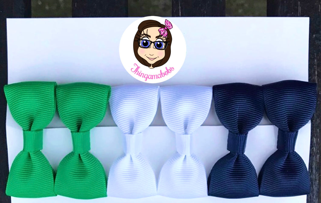 3 pairs of Small Tux Bows